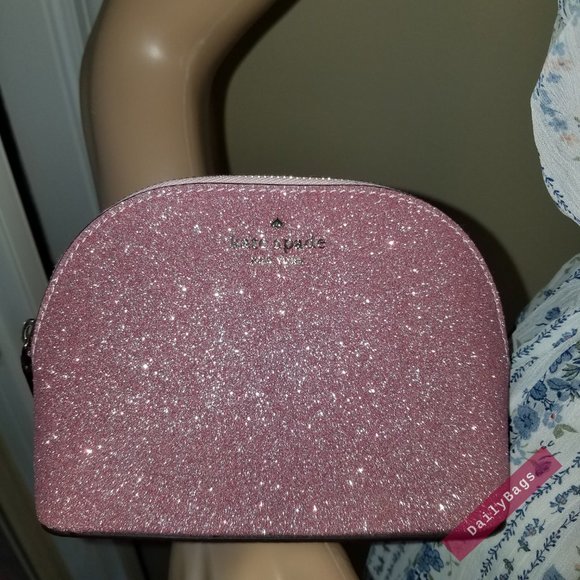 KATE SPADE LOLA ROSE PINK COSMETIC CASE MAKE UP - Picture 9 of 11